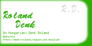 roland denk business card
